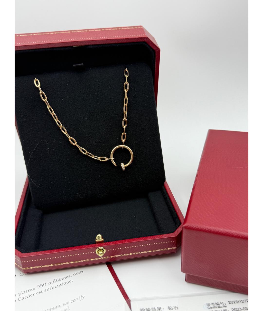 CARTIER Золотое колье из розового золота, фото 3