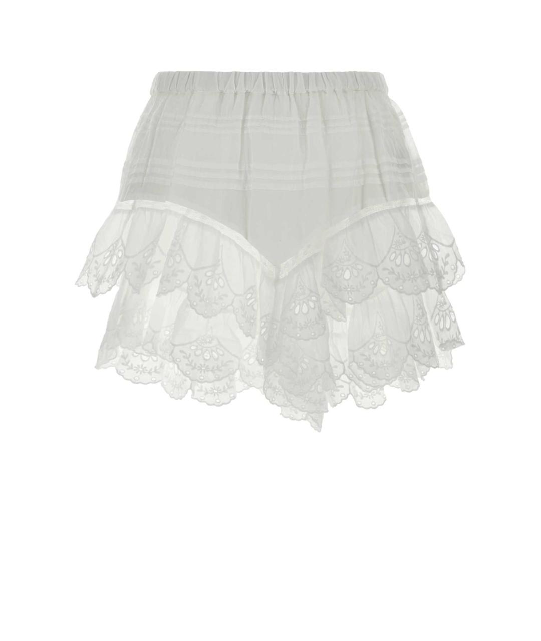 ISABEL MARANT Белая хлопковая юбка мини, фото 1