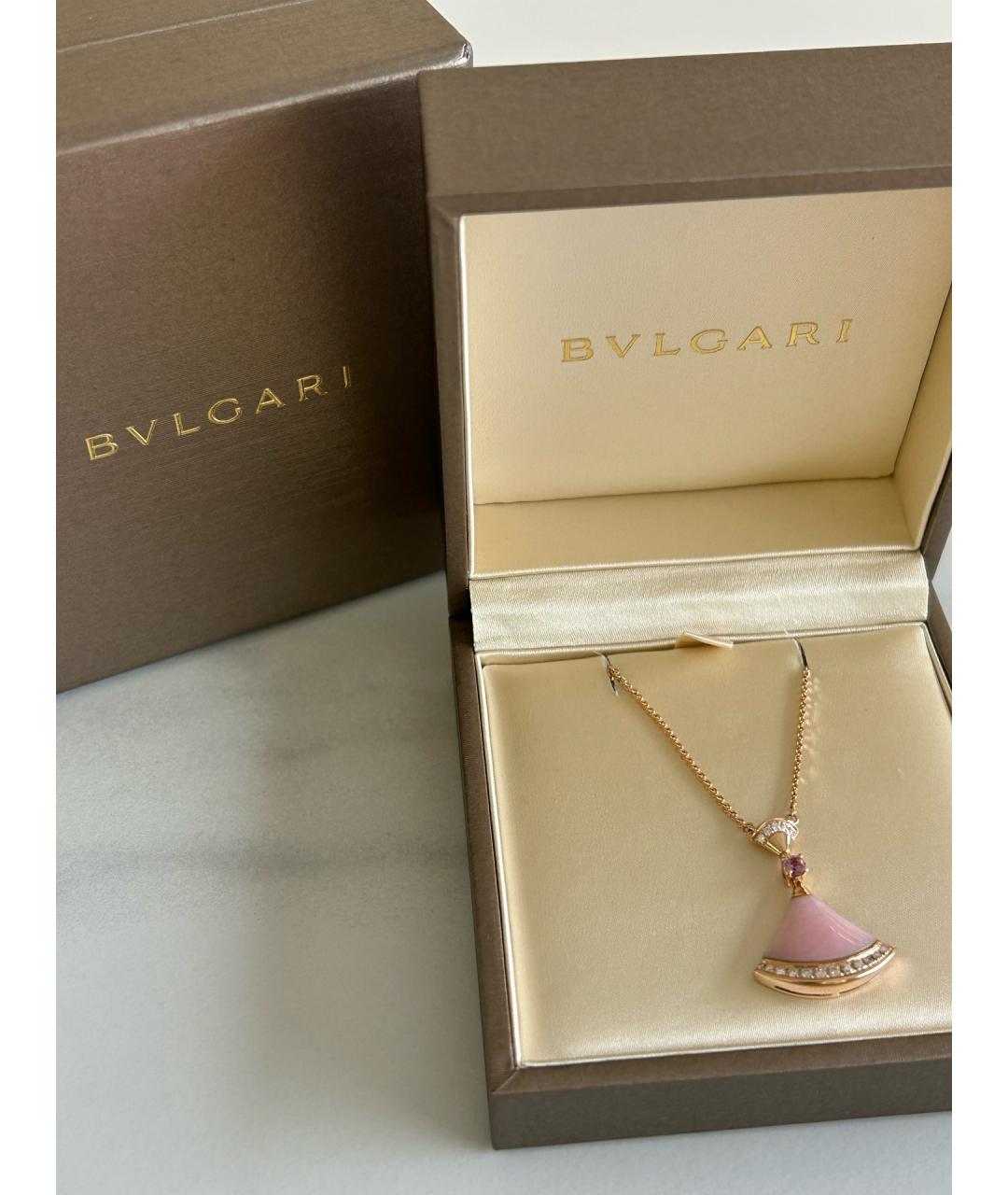 BVLGARI Золотое колье из розового золота, фото 9
