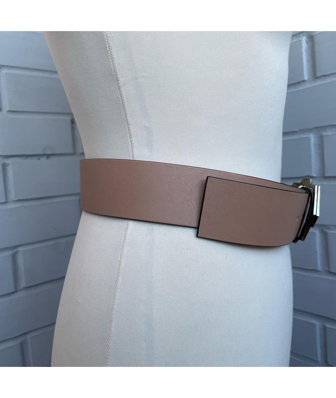 MARNI Бежевый кожаный ремень, фото 3
