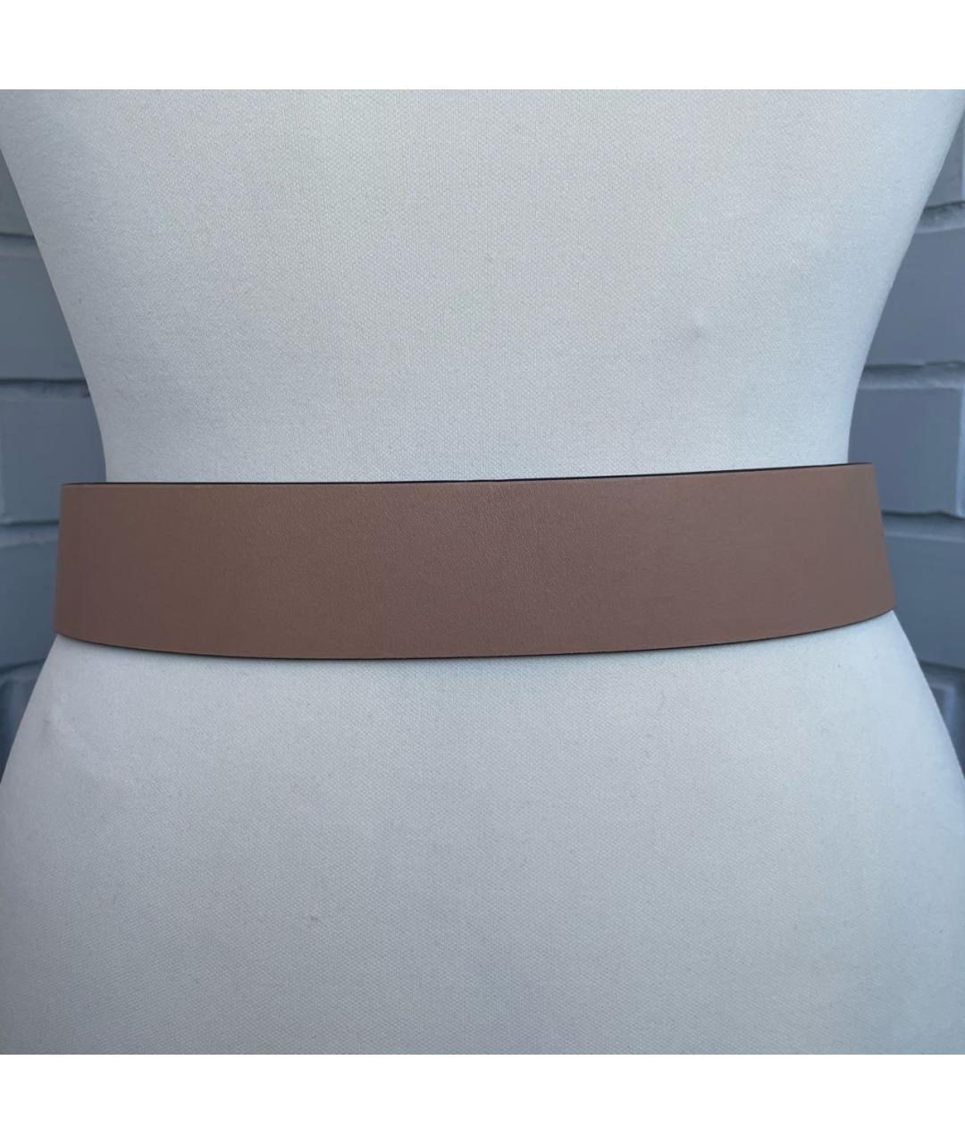 MARNI Бежевый кожаный ремень, фото 5
