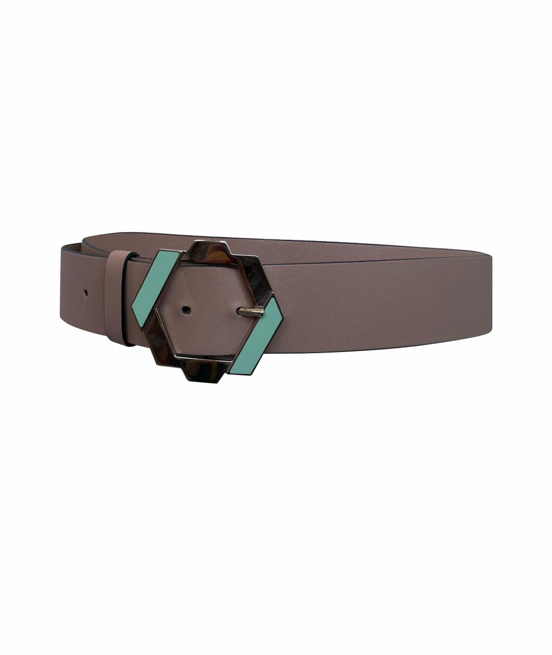 MARNI Бежевый кожаный ремень, фото 1