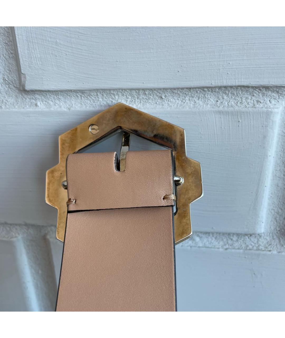 MARNI Бежевый кожаный ремень, фото 6