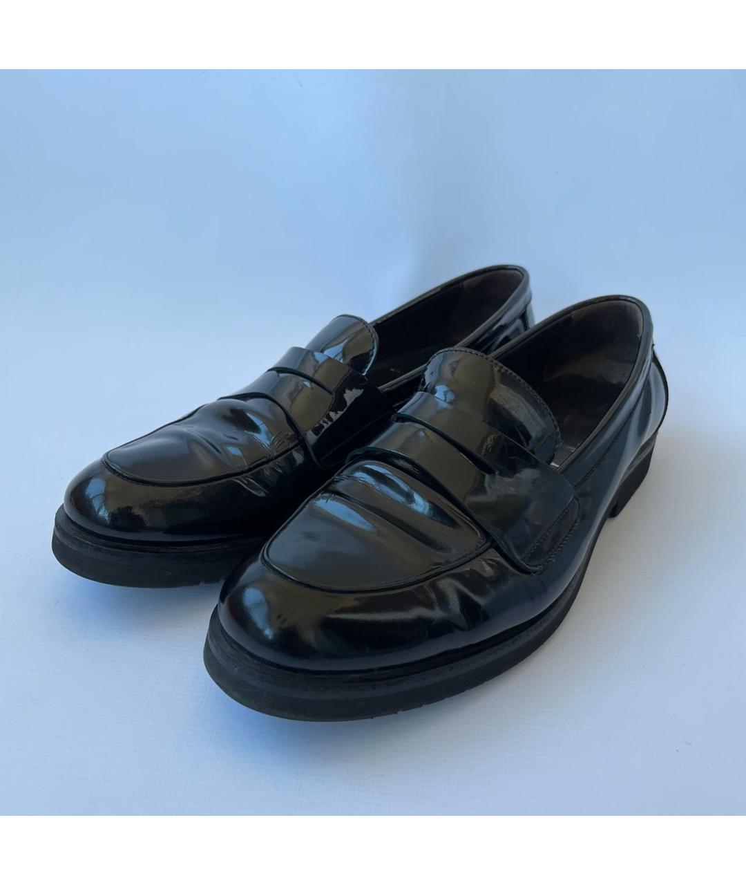 AGL Черные лоферы из лакированной кожи, фото 5