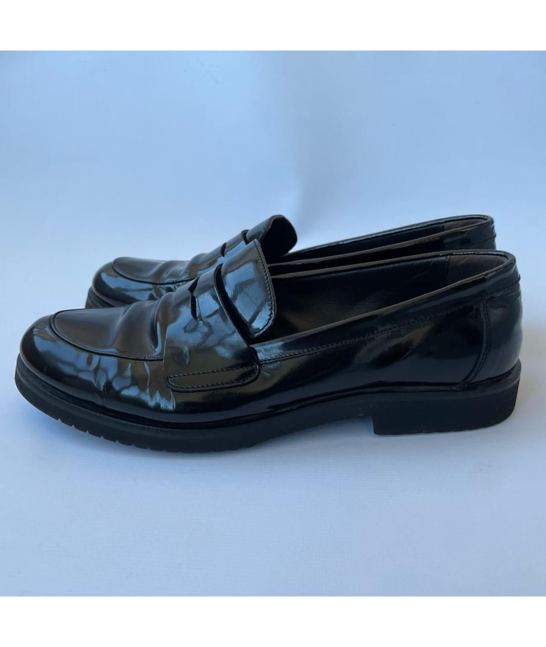AGL Черные лоферы из лакированной кожи, фото 8