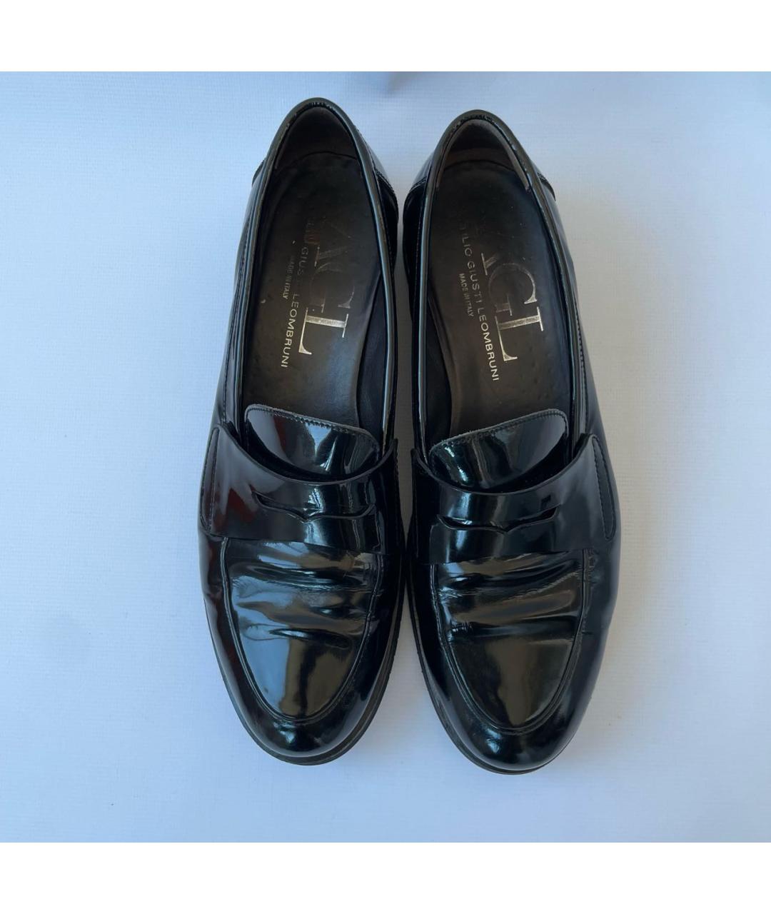 AGL Черные лоферы из лакированной кожи, фото 3