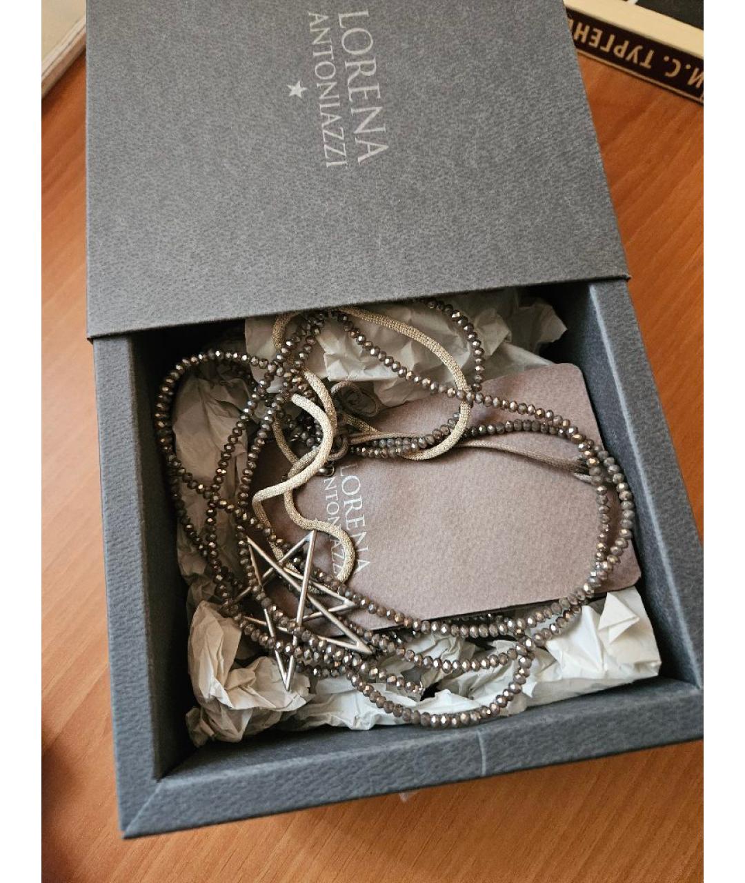 LORENA ANTONIAZZI Бежевое колье из бисера, фото 3