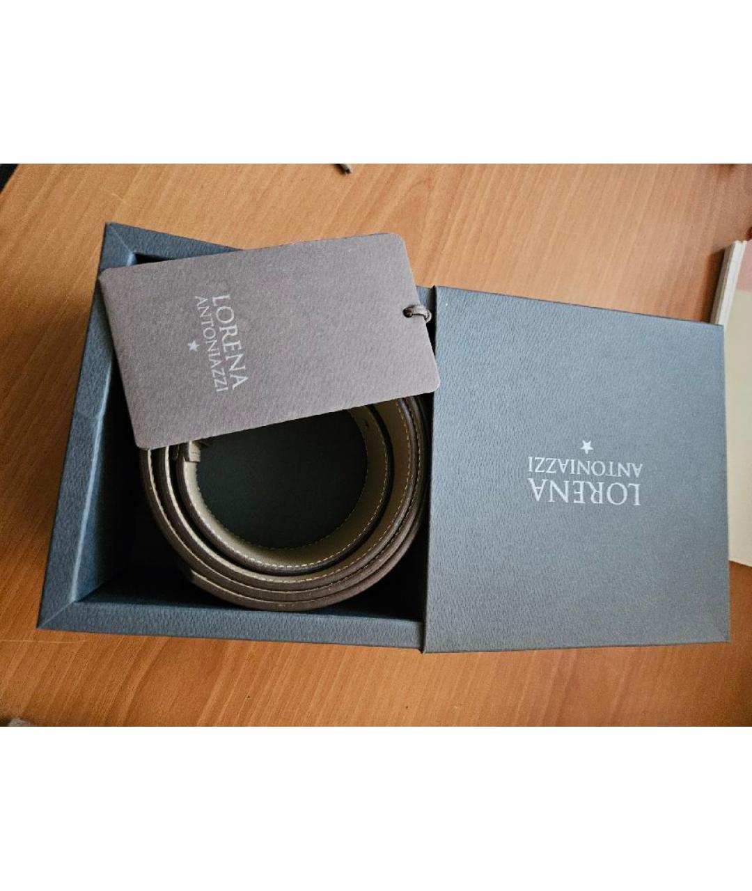 LORENA ANTONIAZZI Коричневый кожаный ремень, фото 2