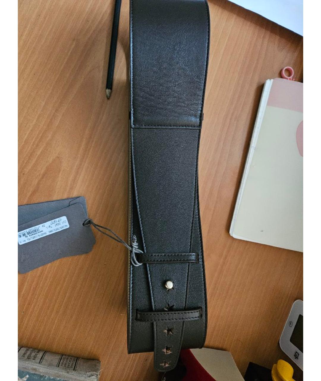 LORENA ANTONIAZZI Коричневый кожаный ремень, фото 3