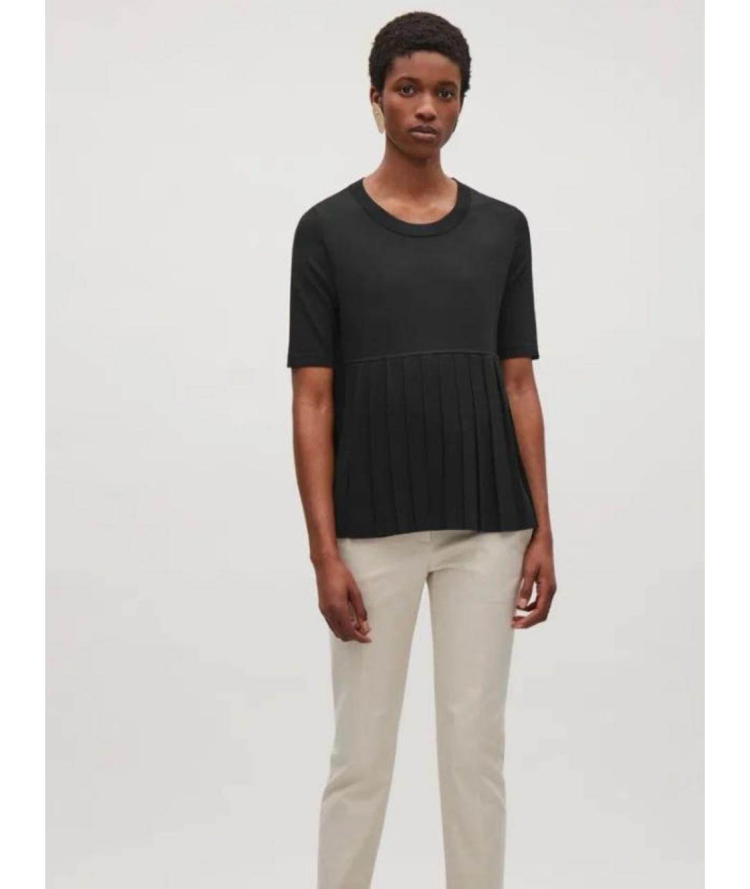 COS Черный вискозный джемпер / свитер, фото 6