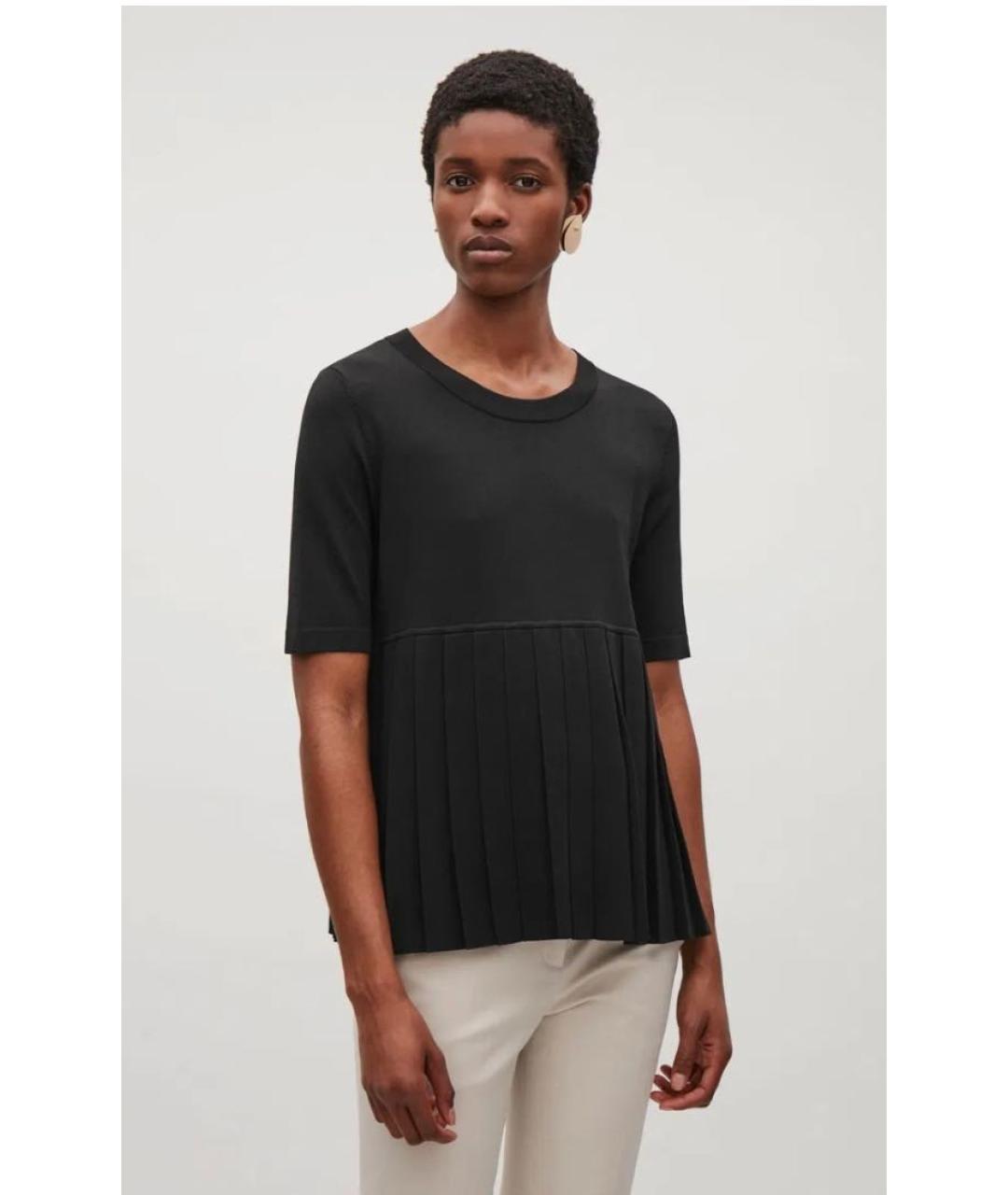 COS Черный вискозный джемпер / свитер, фото 7