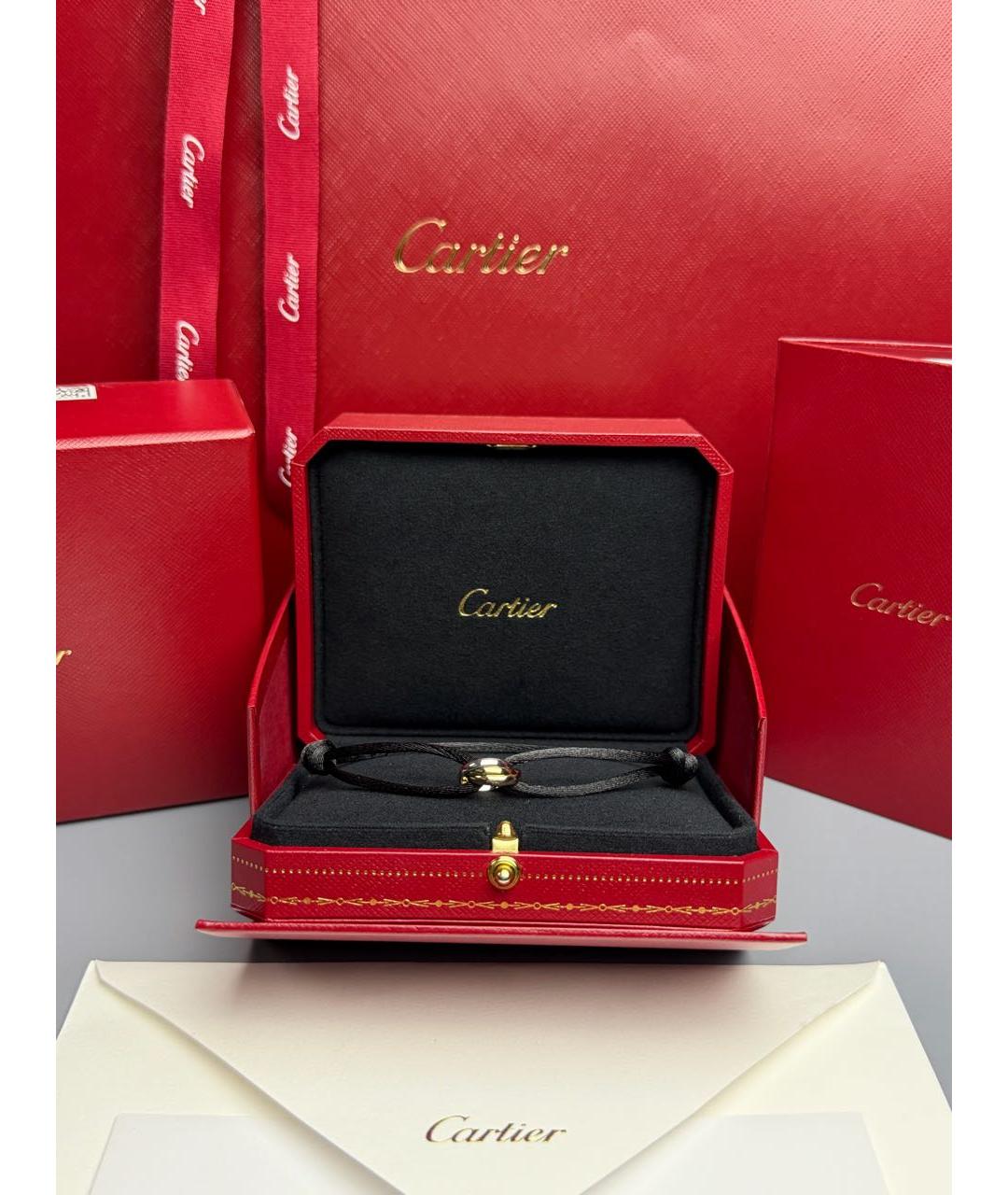 CARTIER Черный браслет из белого золота, фото 3