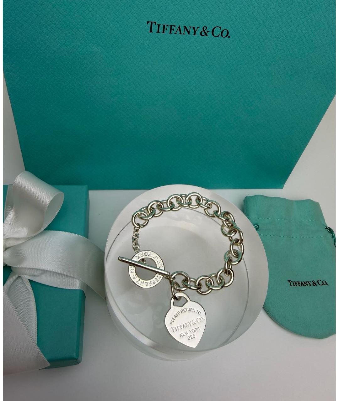TIFFANY&CO Серебрянный серебряный браслет, фото 3