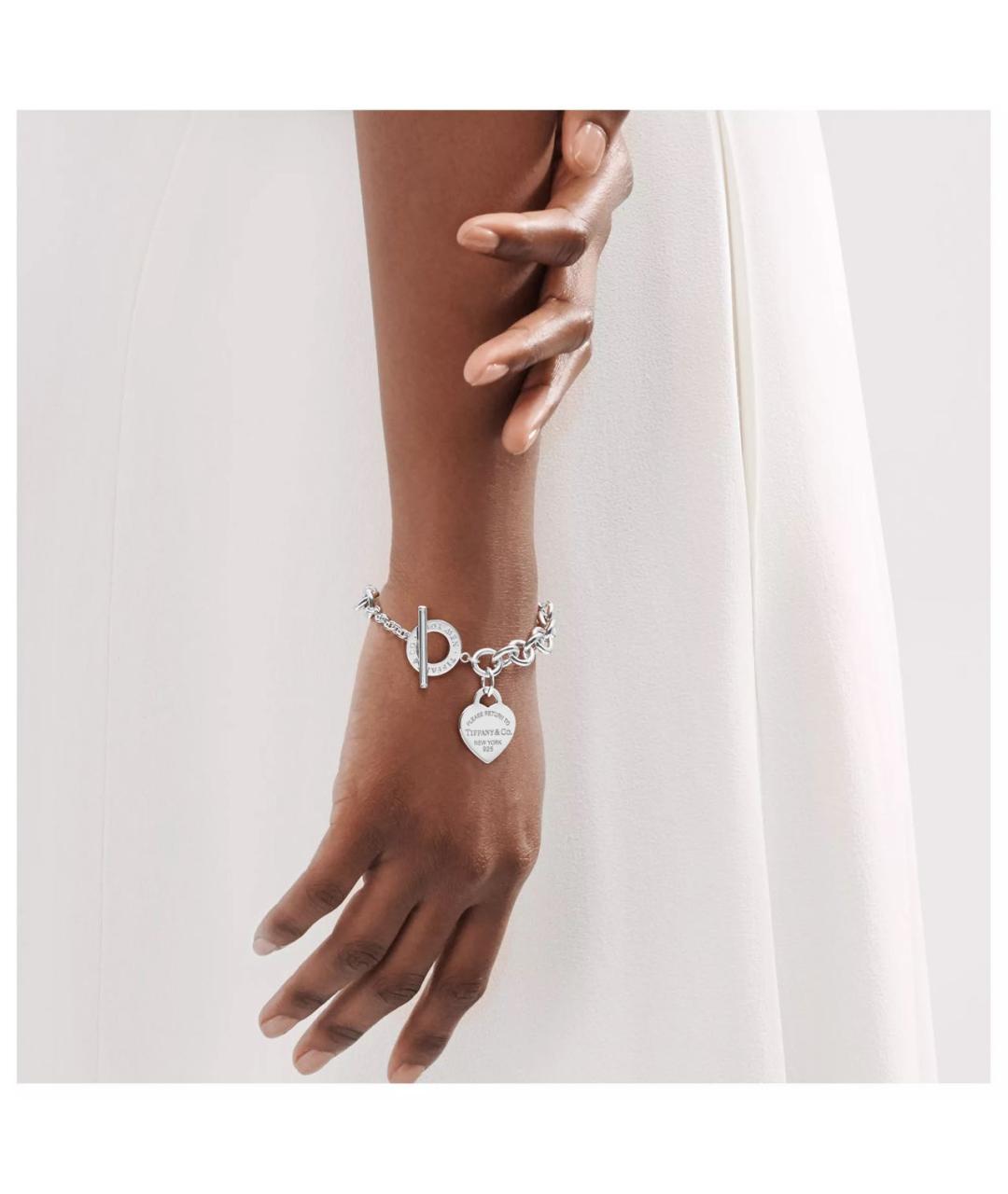 TIFFANY&CO Серебрянный серебряный браслет, фото 4