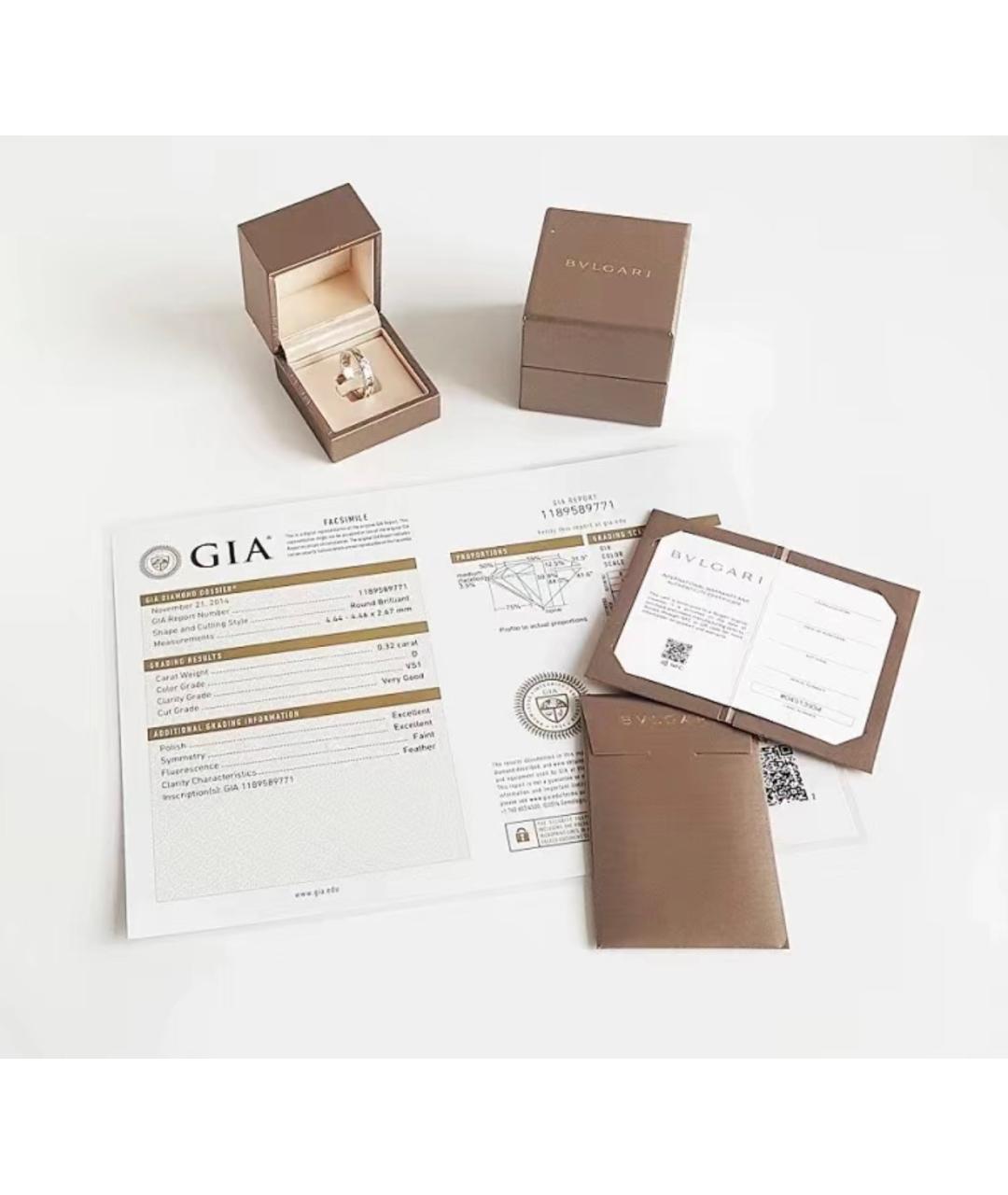 BVLGARI Серебряное кольцо из белого золота, фото 2