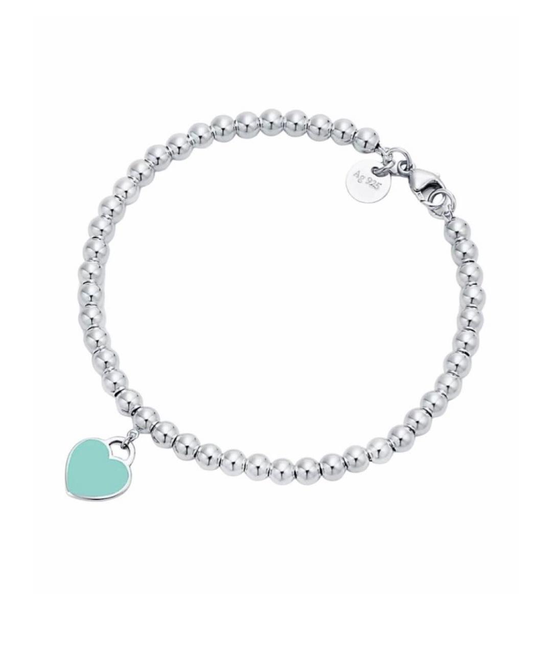 TIFFANY&CO Бирюзовый серебряный браслет, фото 1