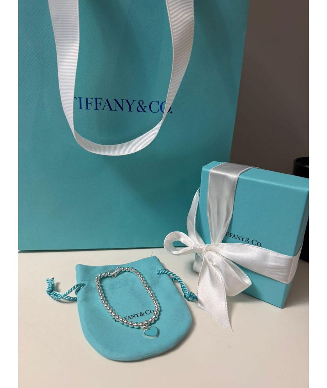TIFFANY&CO Бирюзовый серебряный браслет, фото 2