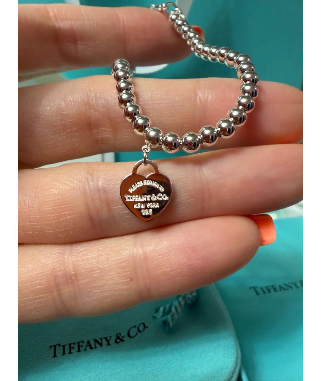 TIFFANY&CO Бирюзовый серебряный браслет, фото 3