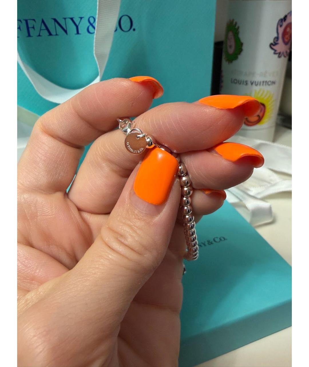 TIFFANY&CO Бирюзовый серебряный браслет, фото 4