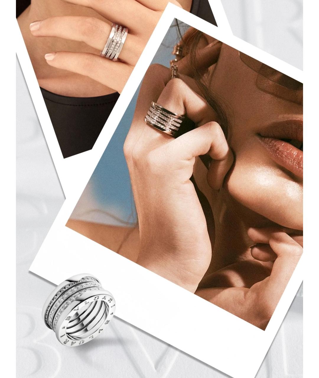 BVLGARI Серебряное кольцо из белого золота, фото 3