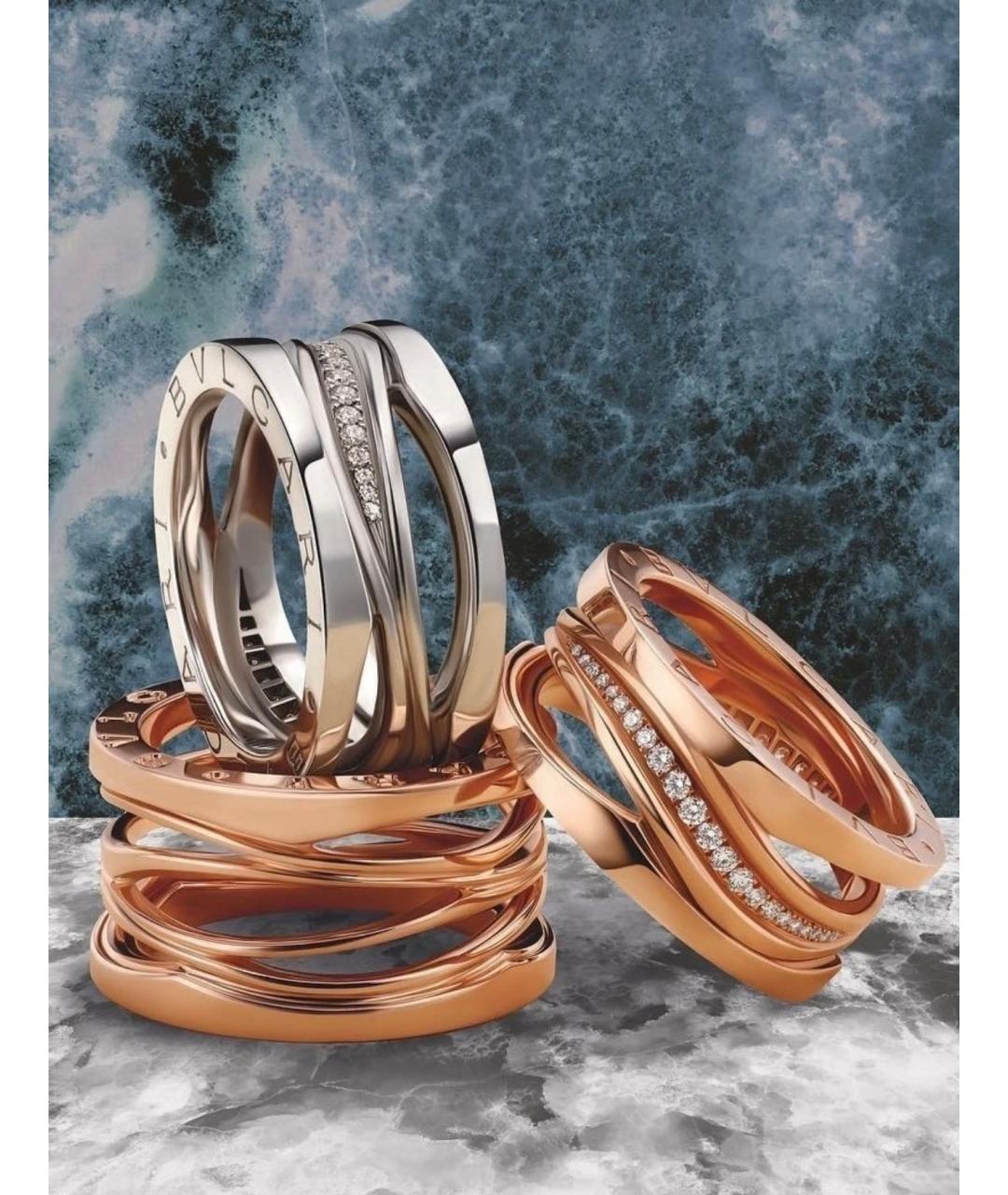 BVLGARI Серебряное кольцо из белого золота, фото 5