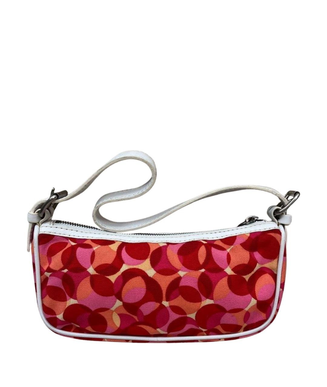 CELINE Красная тканевая сумка с короткими ручками, фото 1