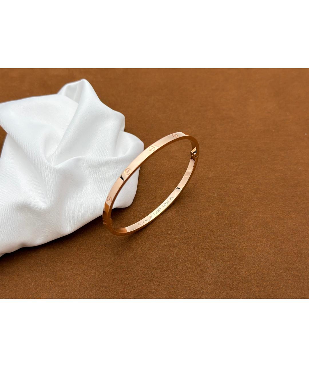 CARTIER Золотой браслет из розового золота, фото 5