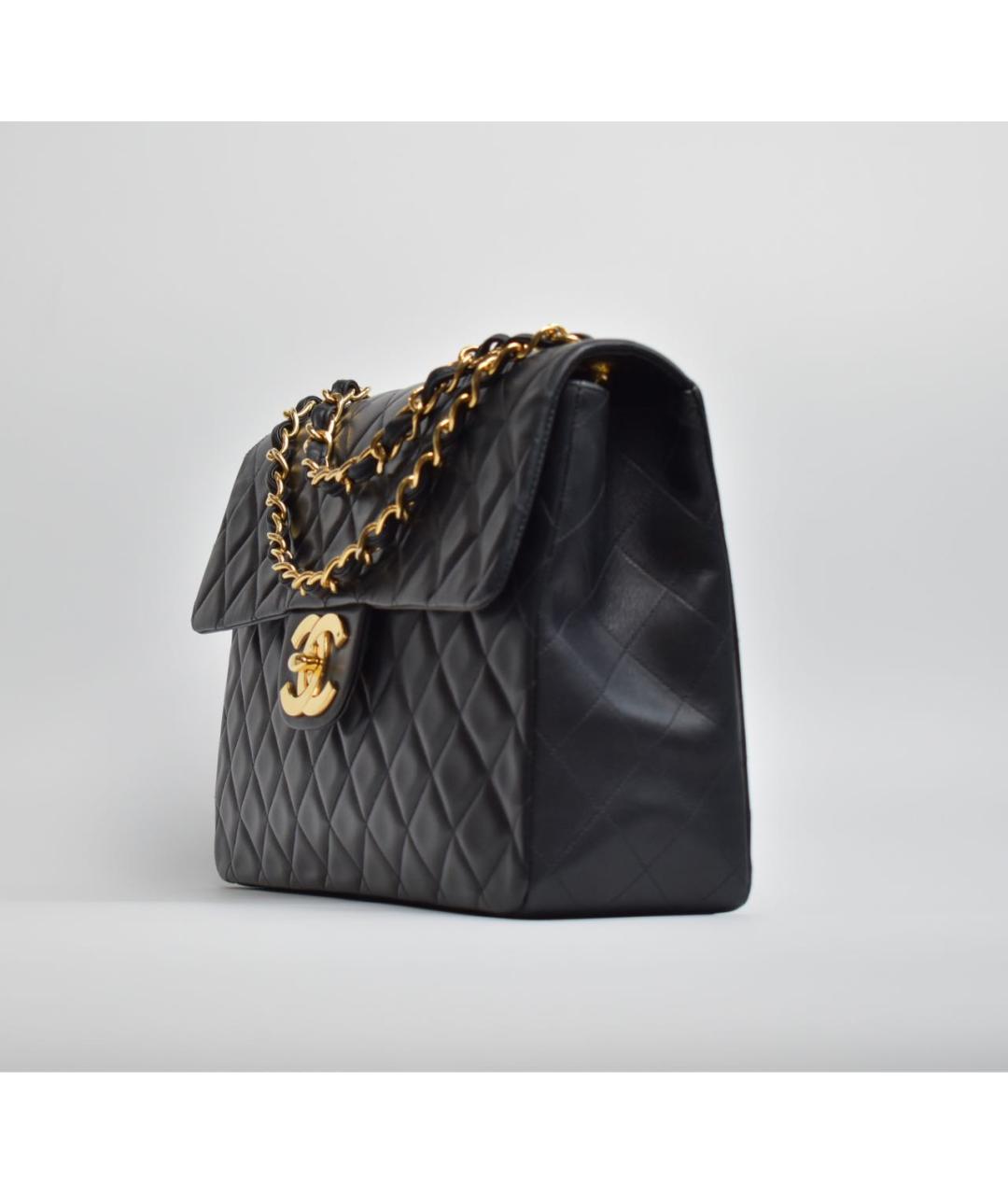 CHANEL Черная кожаная сумка через плечо, фото 2