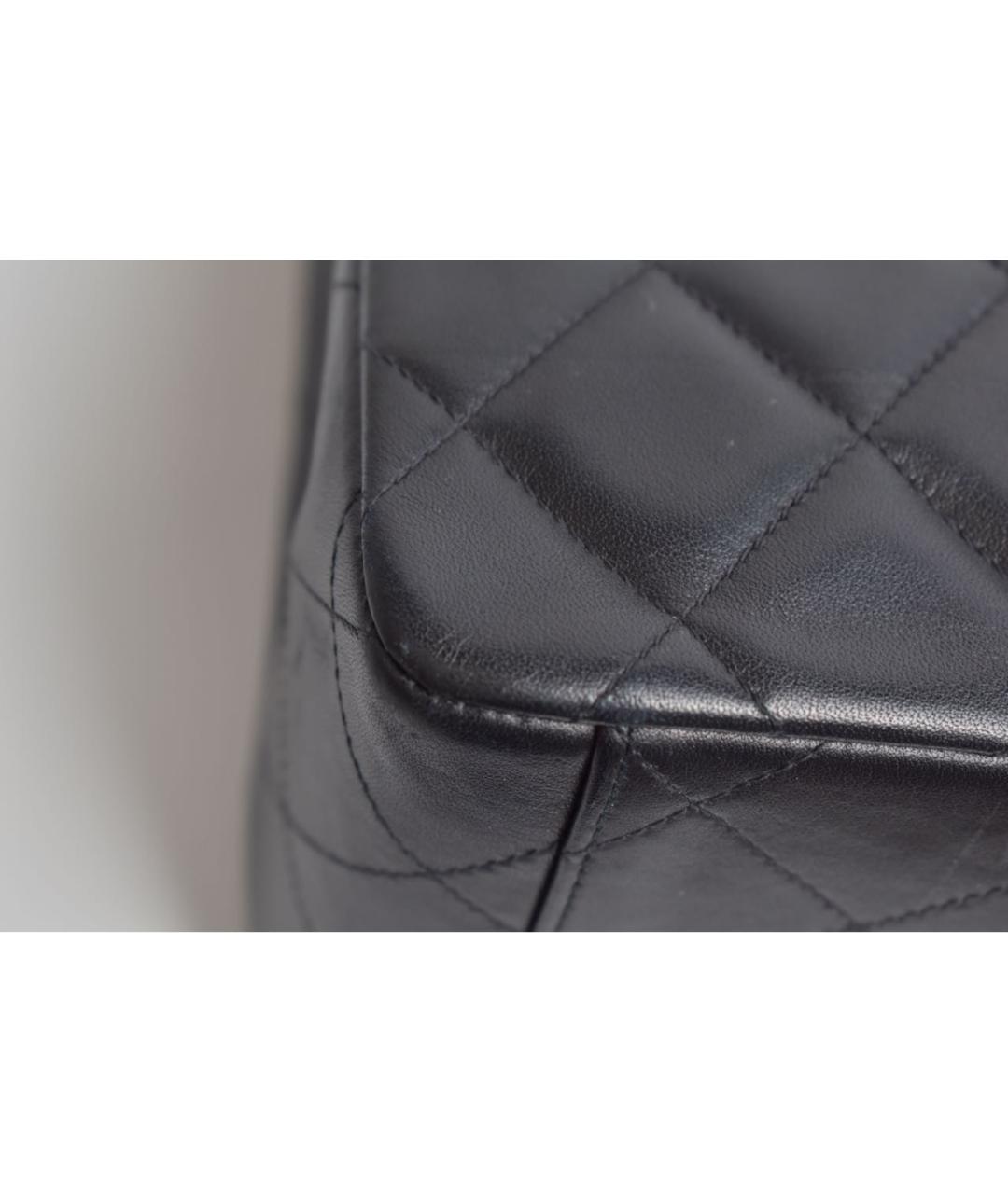 CHANEL Черная кожаная сумка через плечо, фото 6