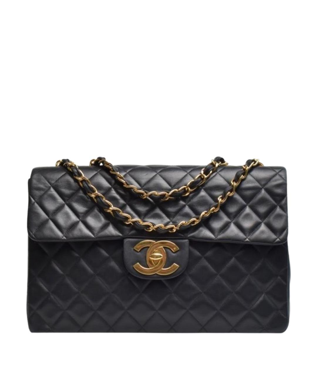 CHANEL Черная кожаная сумка через плечо, фото 1