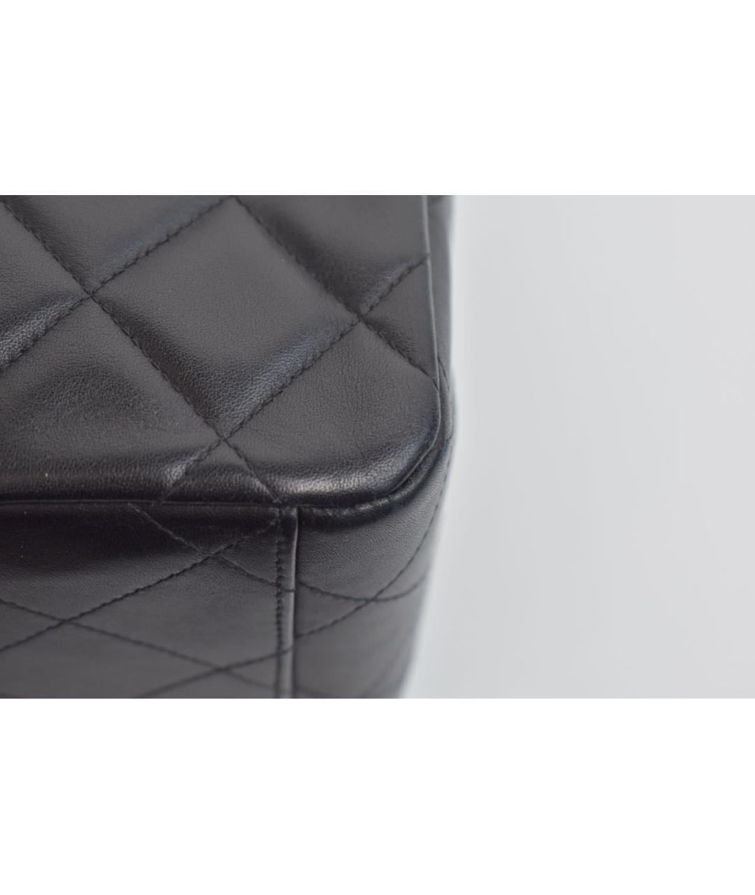 CHANEL Черная кожаная сумка через плечо, фото 7