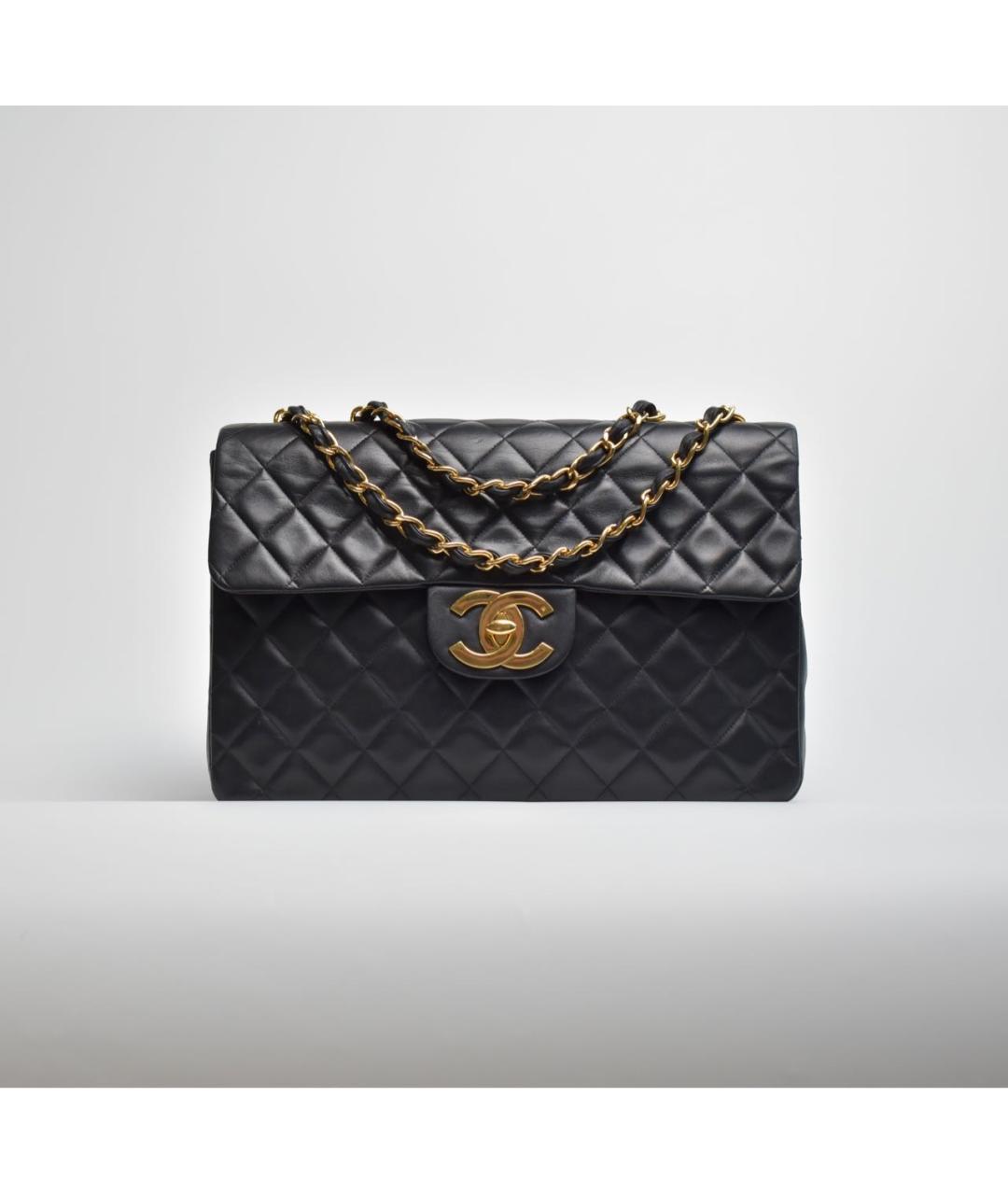 CHANEL Черная кожаная сумка через плечо, фото 9