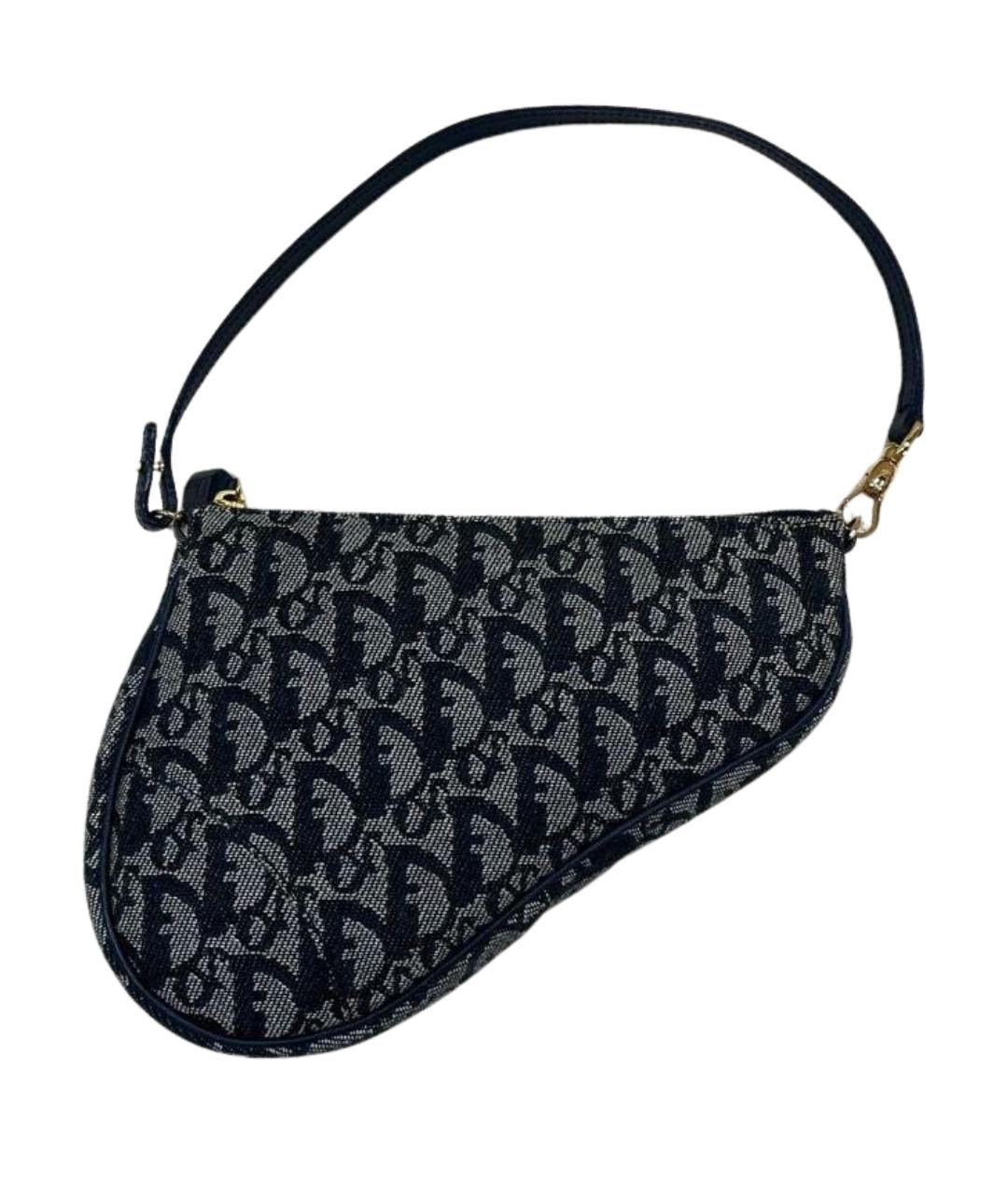 CHRISTIAN DIOR Темно-синяя сумка с короткими ручками, фото 1