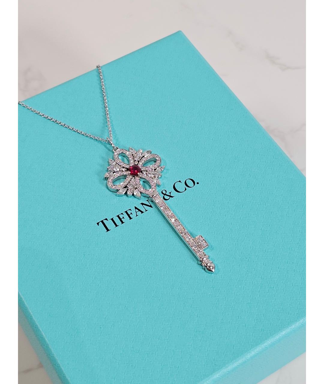 TIFFANY&CO Серебряное колье из белого золота, фото 3