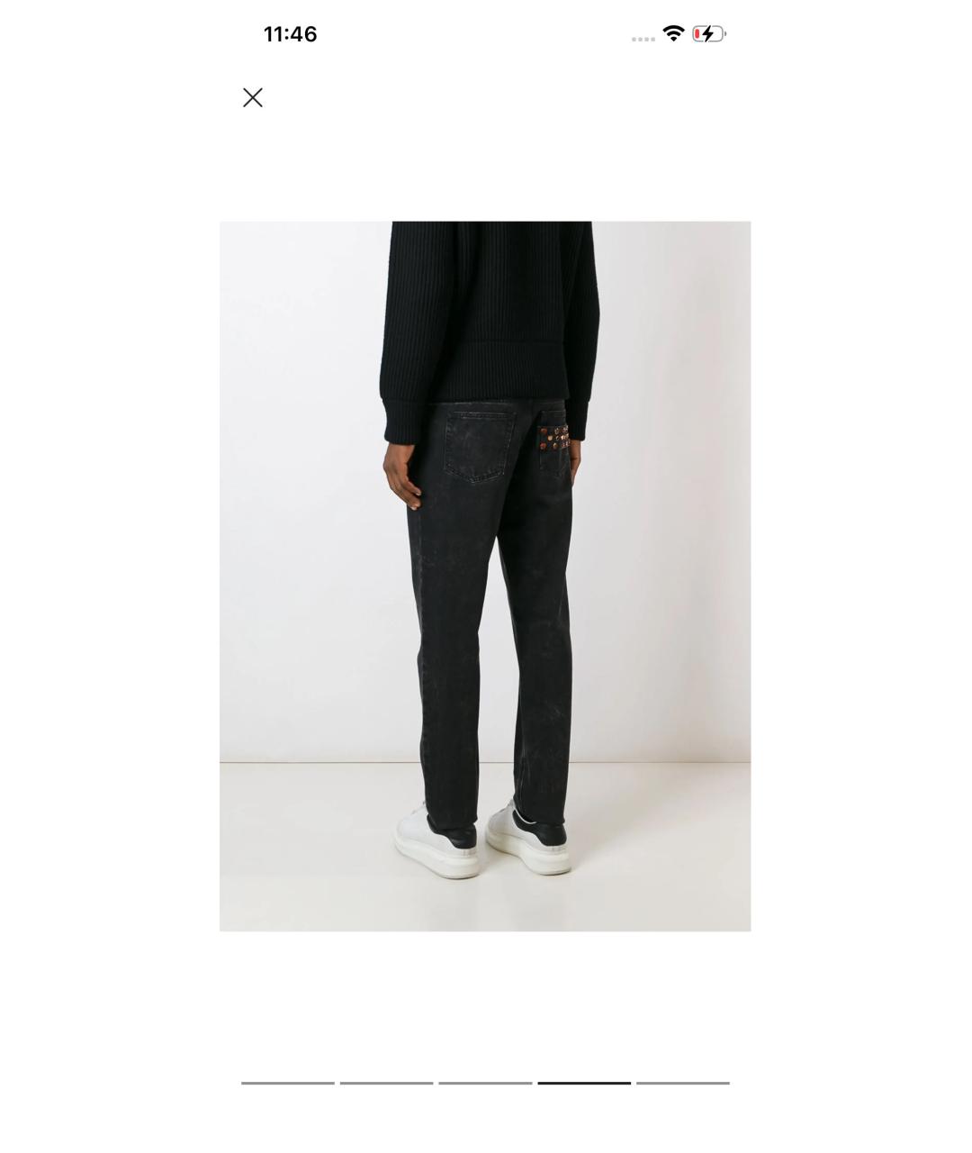 GIVENCHY Черные хлопковые джинсы, фото 5