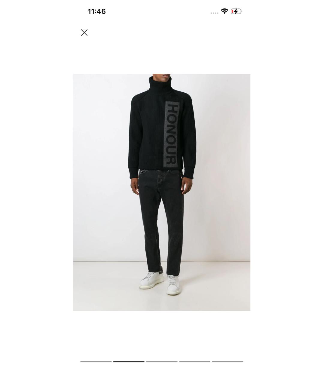 GIVENCHY Черные хлопковые джинсы, фото 4