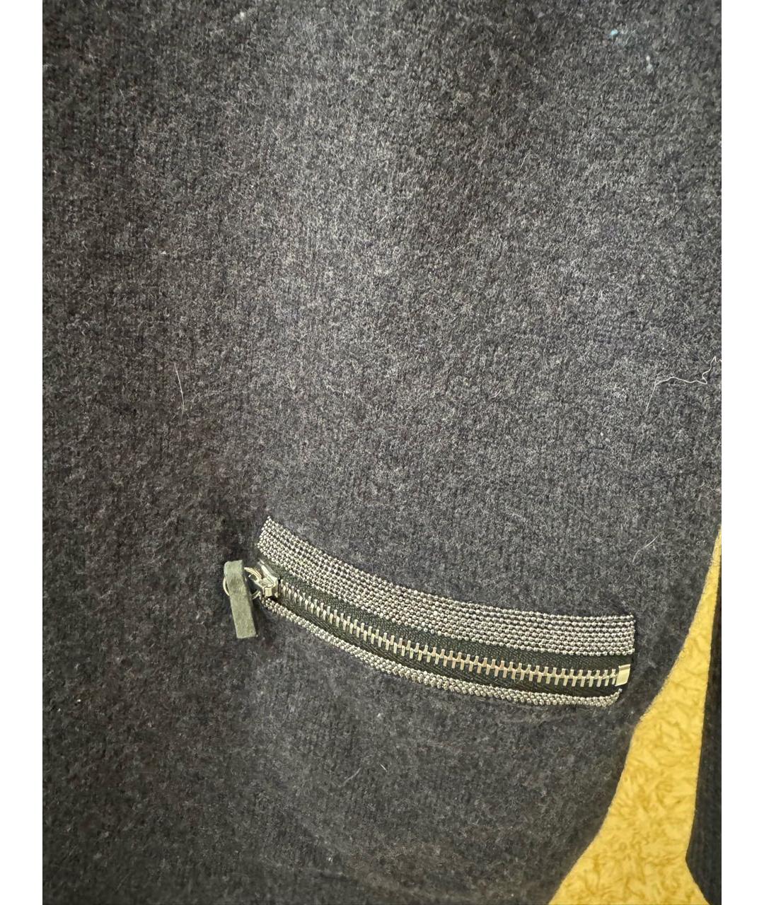 FABIANA FILIPPI Антрацитовый шерстяной джемпер / свитер, фото 2