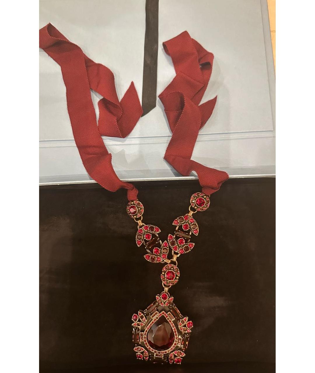 LANVIN Бордовый металлический комплект, фото 5