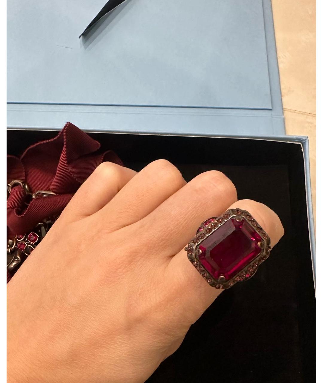 LANVIN Бордовый металлический комплект, фото 3