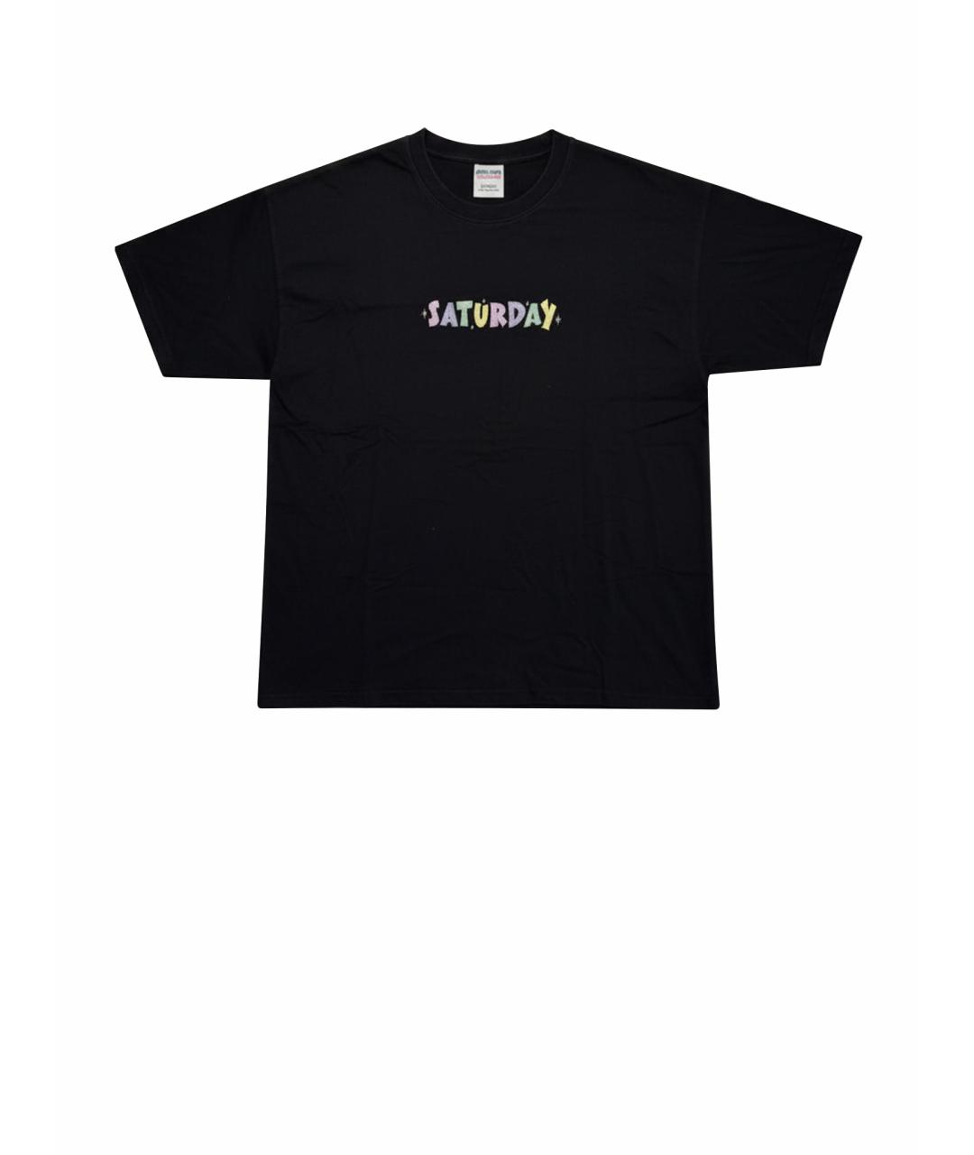 VETEMENTS Черная хлопковая футболка, фото 1