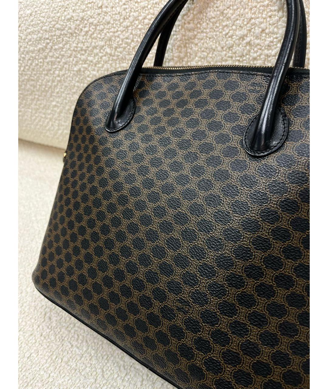 CELINE Черная сумка с короткими ручками, фото 5