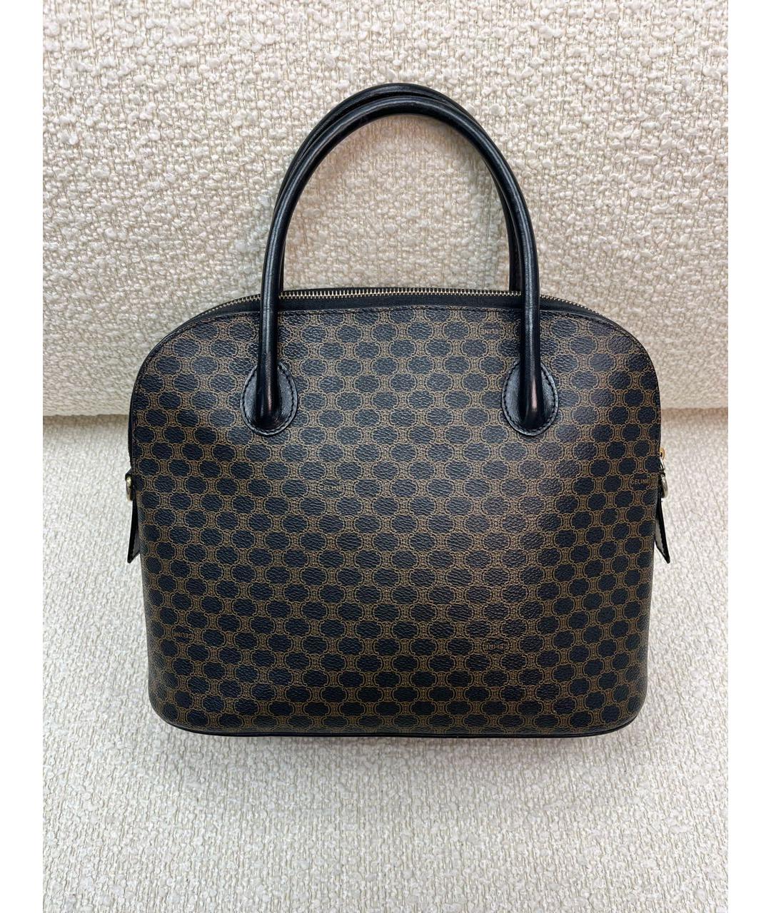 CELINE Черная сумка с короткими ручками, фото 8