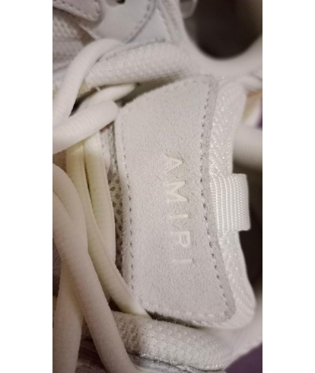 AMIRI Бежевые текстильные низкие кроссовки / кеды, фото 7