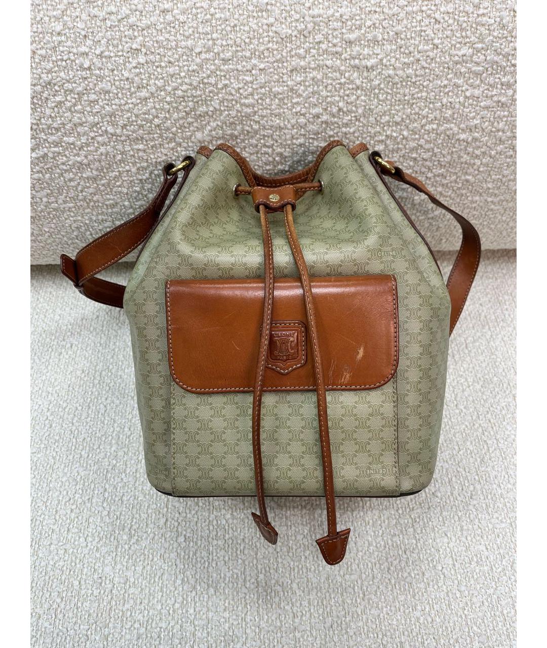 CELINE Бежевая сумка через плечо, фото 9