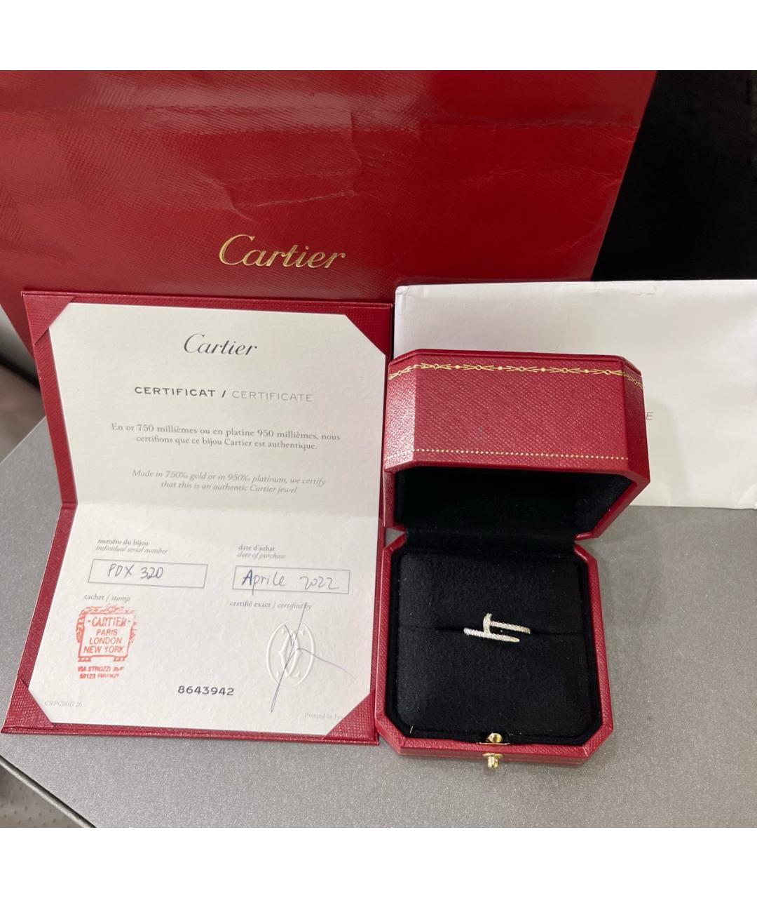 CARTIER Серебряное кольцо из белого золота, фото 2