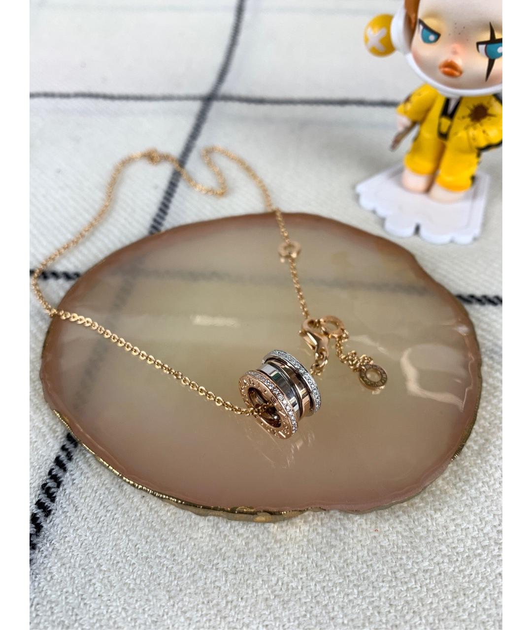 BVLGARI Золотое колье из розового золота, фото 6