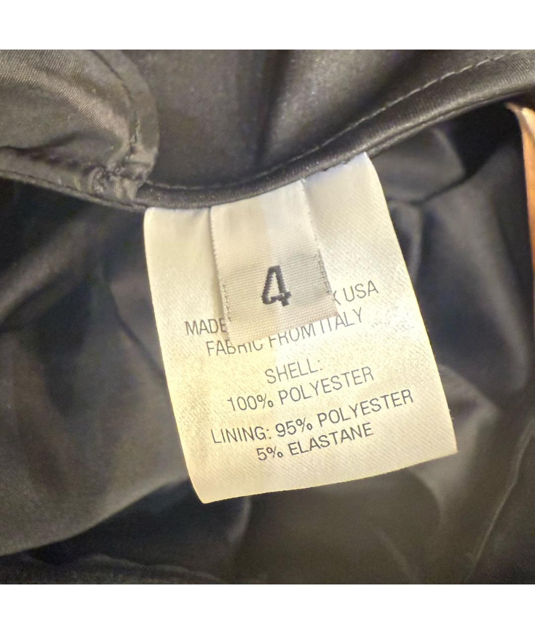 AREA Черное полиэстеровое коктейльное платье, фото 5