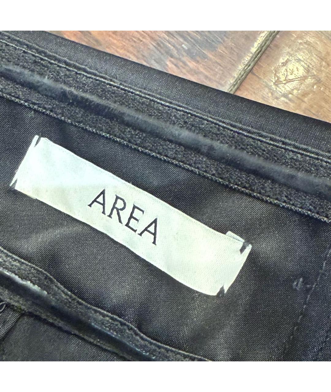 AREA Черное полиэстеровое коктейльное платье, фото 6