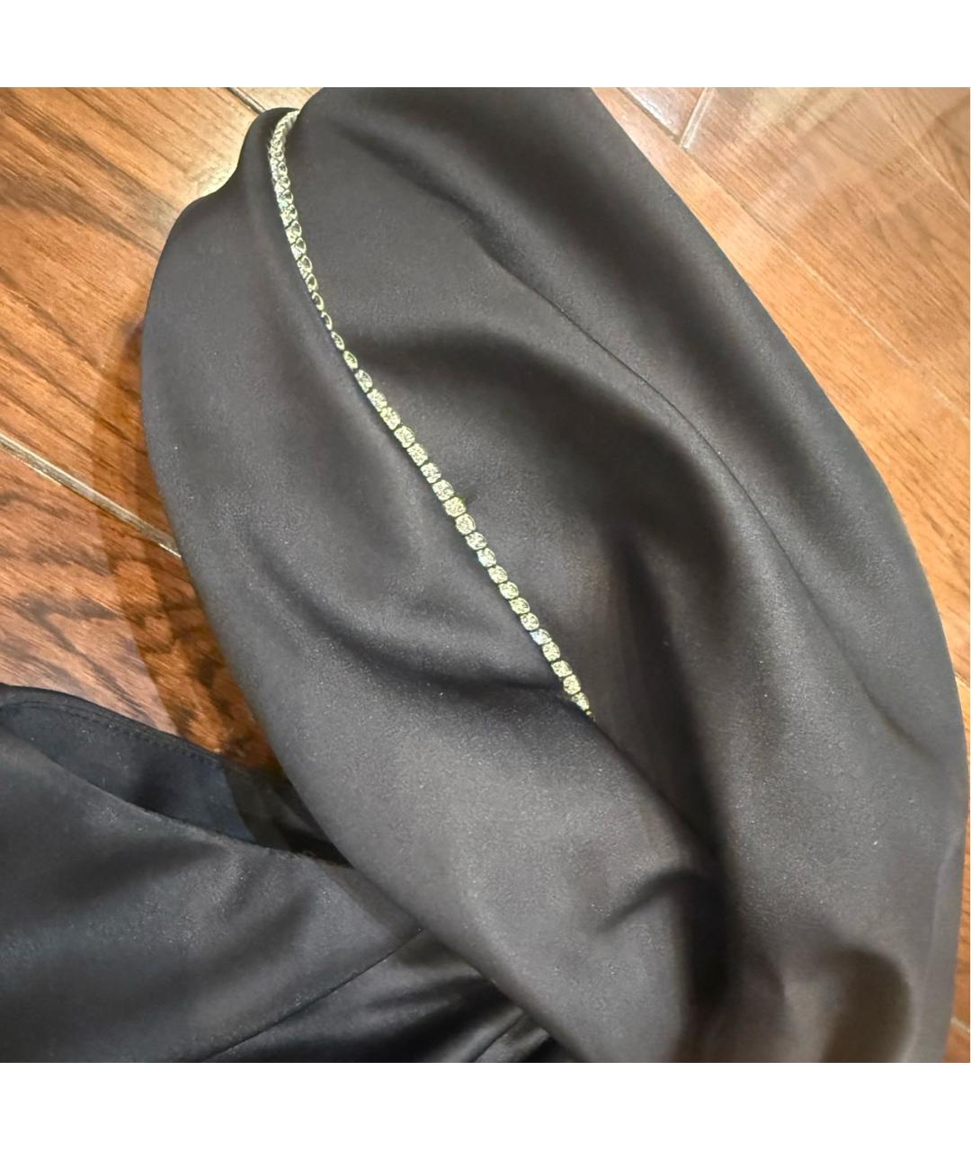 AREA Черное полиэстеровое коктейльное платье, фото 4