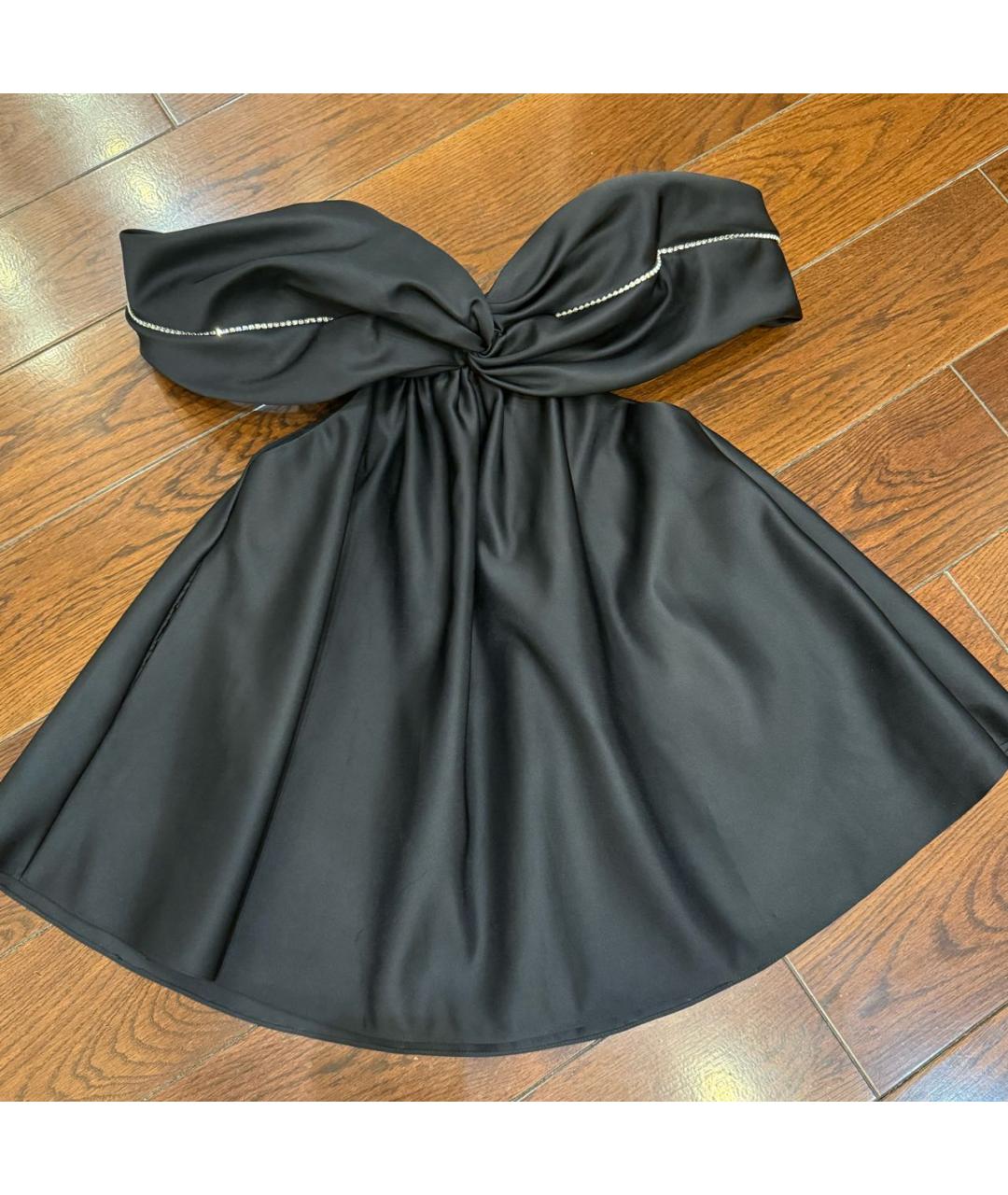 AREA Черное полиэстеровое коктейльное платье, фото 2